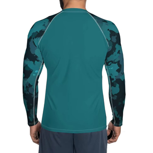 Rashguard homme haute qualité, sur mesure, OEM, compression, polyester respirant, tissu à séchage rapide pour le fitness et les sports nautiques. - Product Image 2