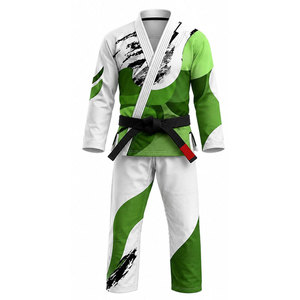 Durable Custom Brazilian Jiu Jitsu Gi Kimono MMA Uniform for Adults and Youth Judo Martial Arts Training Gear with Front Logo - Product Image 2