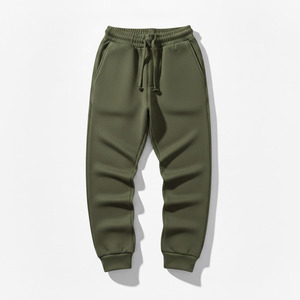 กางเกงจ็อกเกอร์ลำลองเอวกลางทรงวินเทจปี 2026 ผ้าฟลีซหนานุ่ม ปิดด้วยเชือกผูก เอวสูงปานกลาง ผ้าฝ้าย 100% เฟรนช์เทอร์รี่ สำหรับผู้ชาย - Product Image 3