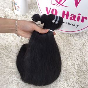 Extensiones de cabello humano vietnamita liso natural, peluca frontal de encaje de Color negro, pelucas frontales de encaje de pelo de trama natural - Product Image 6