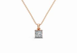 Collar de Lujo con Colgante de Diamante Cultivado en Laboratorio de 0.500 Quilates, Corte Marquesa, en Oro Amarillo, Oro Rosa o Chapado en Oro de 9K, 14K o 18K - Product Image 3