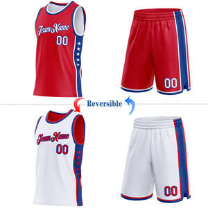 Professional Custom Reversible Basketball Uniform Set Breathable Mesh Jersey Shorts Sublimated Teamwear OEM Bulk Supply Unisex - Product Image 2