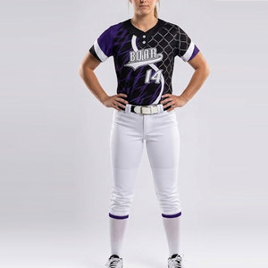 Uniforme de Softbol, Conjunto Deportivo de Tela Ligera con Camiseta y Pantalones para Entrenamiento al Aire Libre - Product Image 1