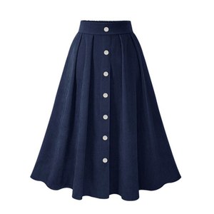 Minifalda vaquera vintage sexy para mujer, casual, con abertura, cintura regular, estilo trompeta sirena, transpirable - Product Image 2