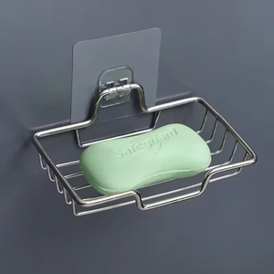 Support mural pour savon de haute qualité en acier inoxydable, porte-savon et porte-éponge, accessoires de salle de bain - Product Image 1