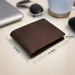 Cartera de cuero para hombre, billetera plegable de cuero genuino con protección RFID, proveedor mayorista OEM, exportación a todo el mundo, premium a precio razonable - Product Image 4