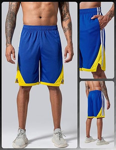Serie Dominator: Paquete de 5 pantalones cortos de baloncesto multicolor de alto rendimiento para hombre con gráficos de contraste cinético. Pantalones cortos para hombre. - Product Image 5
