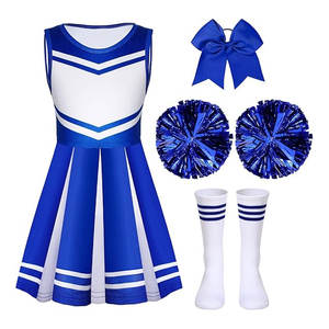 Disfraz de Animadora para Niñas, Traje de Animadora Infantil, Regalos para Fiestas de Halloween y Cumpleaños, Lindo Uniforme de Animadoras - Product Image 1