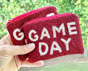 Monedero de mano para mujer hecho a mano con cuentas de semillas, temática Bulldog rojo y negro, estilo vintage, duradero, con cremallera, gran capacidad, ecológico y suave - Product Image 5