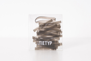 Élastiques à cheveux TIETYP, bandeaux en caoutchouc élastique, couleur unie, minimaliste, moderne, usage quotidien, pour femmes, emballage en carton, fabriqué en Corée - Product Image 2