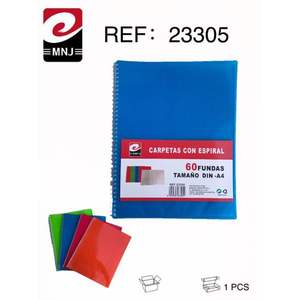 Classeur à spirale de type reliure à anneaux, 60 pages, en PP - Product Image 1