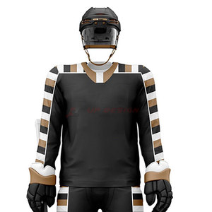 Conjuntos de Hockey sobre Hielo Sublimados de Primera Calidad, 100% Poliéster Transpirable, Servicio OEM, Personalizables, Venta al Por Mayor, Alta Demanda - Product Image 4