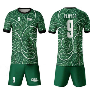 ชุดฟุตบอลชายขายดีที่สุด เสื้อเจอร์ซีย์น้ำหนักเบา ระบายอากาศได้ดี พร้อมกางเกงขาสั้น ออกแบบมาเพื่อการฝึกซ้อมระดับมืออาชีพและการแข่งขัน - Product Image 1