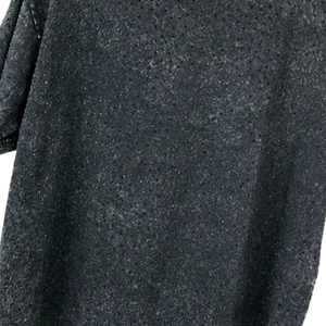 T-shirt unisexe noir délavé à pois en strass, coupe oversize, mode de luxe, orné de cristaux, qualité supérieure, logo personnalisé, OEM ODM en gros - Product Image 5