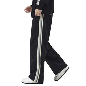 Pantalones de Salón a Rayas Holgados y Extra Grandes para Hombre, Cómodos, de Corte Holgado, Cintura Media, Estilo Urbano, Transpirables, Mezcla de Algodón, Ropa Casual - Product Image 5