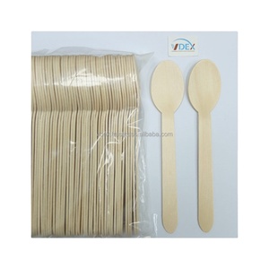Cuchara de madera en forma de corazón, cubiertos desechables para restaurante, cucharas de madera, cuchillo de madera, tenedor, cuchara, juego de servilletas, cubiertos de fiesta - Product Image 1
