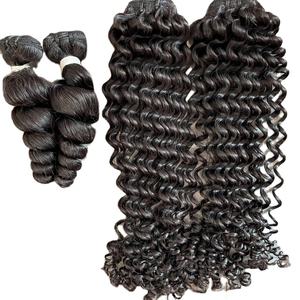 Vente en gros d'extensions de trame de cheveux 100% humains Remy cheveux brésiliens de qualité supérieure couleur et longueur au meilleur prix - Product Image 1