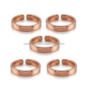 Anillo Magnético de Cobre Puro al por Mayor y Anillo de Boda de Moda - Diseño Art Deco Unisex con Talla Personalizada y Opciones de Color Personalizadas - Product Image 3