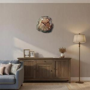 Reloj de pared rústico de madera, reloj de madera natural, reloj de pared con rodajas de tronco, reloj de pared con tronco de árbol, reloj de madera moderno, reloj de pared grande - Product Image 4