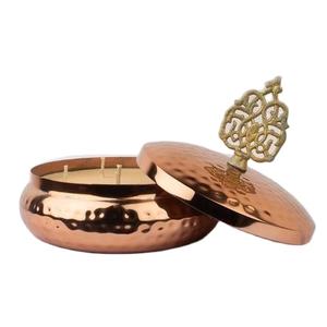 ขวดเทียนหอมโลหะดีไซน์ใหม่ ดีไซน์หรูหรา ขวดเทียนหอมยอดนิยมสำหรับตกแต่งบ้าน พร้อมฝาปิด - Product Image 1