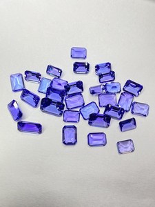 Piedra suelta de tanzanita natural octogonal azul facetada de 6x4mm 7x5mm 6x8mm para la fabricación de joyas - Product Image 6