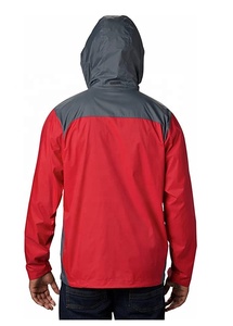 Veste coupe-vent respirante Anorak pour homme avec logo personnalisé, fermeture éclair sur le devant, imperméable, légère, à capuche - Product Image 6