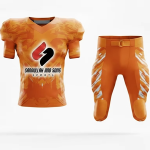 ชุดยูนิฟอร์มอเมริกันฟุตบอลแบบสั่งทำพิเศษ เสื้อเจอร์ซีย์และกางเกงสำหรับฝึกซ้อมและการแข่งขัน - Product Image 4