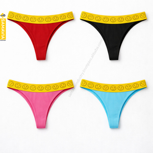 Panties de mujer RTS de cintura media, estilo hipster, con estampado combinado. |   Ropa Interior Femenina Samavia, Venta al Por Mayor OEM, Pedidos al Por Mayor, Estilo Sonrisa - Product Image 4
