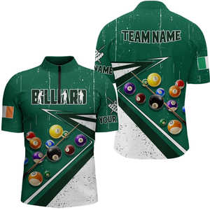Camiseta Deportiva Sublimada Personalizada, Transpirable, para Equipo de Billar, de Alta Calidad, 100% Poliéster, para Hombre - Product Image 1