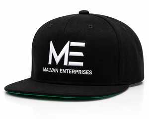 Gorra Snapback Negra de Malla con Bordado 3D, Visera Plana, 6 Paneles, Ajustable, Unisex, con Logotipo de Letras Personalizado, Estilo Urbano Informal - Product Image 1