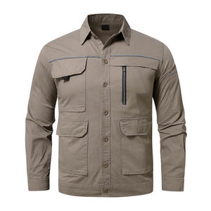 ชุดยูนิฟอร์มรปภ.แบบสองชิ้นสั่งตัดพิเศษ เนื้อผ้าฝ้ายทนทาน ระบายอากาศได้ดี เหมาะสำหรับงานกลางแจ้ง สวมใส่สบาย 男女兼用 - Product Image 3