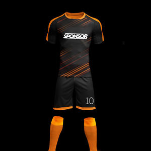 Maillots de football personnalisés pour adultes et enfants, ensemble short, sublimation, polyester respirant, séchage rapide, équipement de football - Product Image 2