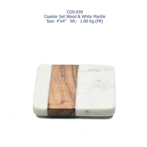 Posavasos Cuadrado de Madera y Mármol Hecho a Mano, Protector de Mesa Resistente al Calor, Grosor Personalizado, Antiescaldaduras, Decoración para Comedor, Precio al por Mayor - Product Image 3