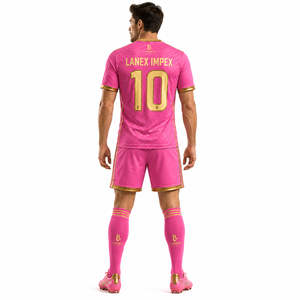 Ensemble maillot et short de football personnalisé – Tenue de football haut de gamme pour hommes et garçons – Vêtements de sport légers et performants pour les matchs - Product Image 4