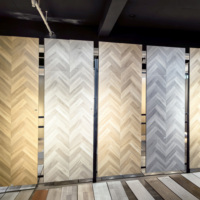 Parquet stratifié en bois à motifs arêtes de poisson et chevrons, AC3 AC4, 8mm 12mm, HDF, système clic, pour salon