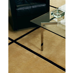 Handmade Wool Rug Luxury Bauhaus Grid Rug | Wholesale Architectural Design Rug | Modernist Linear Square Pattern Living Room Rug - Product Image 6