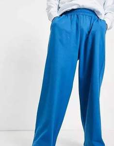 Pantalon décontracté de luxe léger en polyester/coton, coupe mi-large, délavé clair, anti-plis, avec cordon de serrage, design hiver, style survêtement - Product Image 5