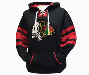 Personaliza tu Propio Estilo, Sudadera con Capucha de Hockey sobre Hielo con Nombre y Número Cosidos, Azul - Product Image 5