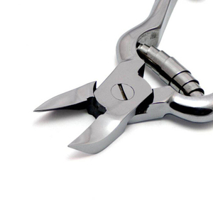 Coupe-ongles en acier inoxydable à poignée côtelée, multi-spring, pour ongles épais, ouverture large, durable, coupe-cuticules, pédicure - Product Image 4