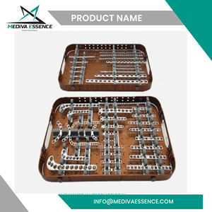 Juego de Placas de Bloqueo de Tornillos Óseos Reutilizables, Implantes Ortopédicos, Kit de Instrumentos Quirúrgicos para Cirugía de Perros y Gatos - Product Image 2