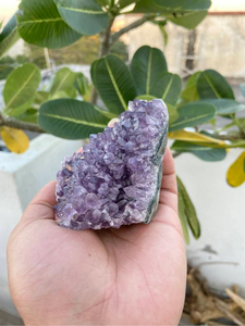 Amethyst Druzy <b>Cluster</b> | Natural Purple <b>Crystal</b> Geode | Raw Mineral Display for Home Decor & Gift Chakra Stones Feng Shui - Product Image 3