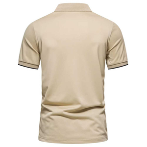 เสื้อโปโลชาย เสื้อโปโลขายส่ง ปักโลโก้ได้ตามสั่ง เสื้อโปโลไซส์ใหญ่ เสื้อโปโลชายคุณภาพสูง ผ้าฝ้าย เสื้อโปโลสำหรับตีกอล์ฟ - Product Image 3
