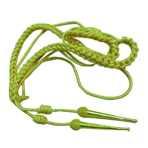 Aiguillette personnalisée de haute qualité avec cordons dorés, technique de torsion écologique, épingle de sûreté pour uniformes d'infanterie, vente en gros - Product Image 1
