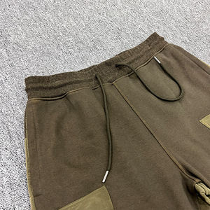 Pantalon Harem en Coton pour Homme TITAN TREAD WEAR, Couleur Camel, Taille Élastique avec Cordon de Serrage, Tissu Lourd, Vêtement Décontracté d'Hiver, Style Hip Hop, Teint Uni - Product Image 3