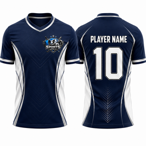 Maillot de football de qualité supérieure en polyester léger avec graphismes sublimés haut de gamme - Product Image 1