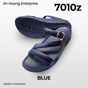 PVC <b>Women</b> Black Summer <b>Slip</b>-On Sandals Lightweight Anti-<b>Slip</b> Casual Outdoor Slippers Made in Malaysia @migo 7010z - Product Image 5