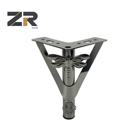 Pieds de canapé ZERUN en gros, pieds de meuble de 15 cm, motif doré, support de table, pied de meuble en métal en promotion