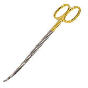 Tijeras de disección TC Metzenbaum con mango de carburo de tungsteno dorado, rectas y curvas, instrumentos quirúrgicos de operación, CE ISO, de Dentavex - Product Image 5
