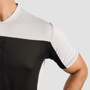 T-shirt en maille à séchage rapide pour homme avec logo personnalisé, vente en gros, respirant, confortable, tendance, écologique - Product Image 5
