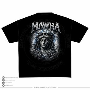 T-shirt graphique imprimé numérique personnalisé pour homme, noir, coupe oversize, en coton, style streetwear, manches courtes, décontracté urbain, avec impression au dos - Product Image 4